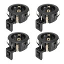 X AUTOHAUX 自動車パークセンサー リテーナー ホルダー 代替品 ブラック 番号89348-34010-C0 Toyotaに対応 Tundra 2007-2013用 4個入