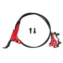 BULLSPANN 1セット 自転車ブレーキアクセサリー アルミニウム合金 ブレーキハンドルバー リア右ブレーキレバーと1450mmブレーキワイヤー ロードバイク MTB用 レッド