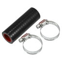X AUTOHAUX 1セット 内径18mm 長さ76mm 0度 ブラック レッド ターボ インテーク ラジェーターホース 耐圧力 耐久 耐熱ホース 耐寒 冷却...