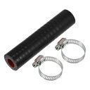 X AUTOHAUX 1セット 内径12mm 長さ100mm 0度 ブラック レッド インタークーラー ターボ インテーク ラジェーターホース 耐圧力 耐熱ホー...