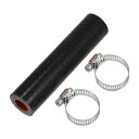 X AUTOHAUX 1セット 内径13mm 長さ100mm 0度 ブラック レッド カー シリコンホース シリコンチューブ インタークーラー ターボ インテー...