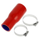 X AUTOHAUX 内径45-35mm 長さ127mm 0度 ブルー レッド シリコンホース シリコンホース インタークーラー ターボ インテーク ラジェータ...