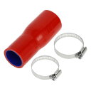 X AUTOHAUX 内径45-38mm 長さ127mm 0度 ブルー レッド シリコンホース シリコンホース インタークーラー ターボ インテーク ラジェータ...