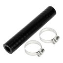 X AUTOHAUX 内径12mm 長さ127mm 0度 ブラック カー 耐熱 シリコンホース ホースバンド付き 4層強化 ブレーキホース カーエキゾースト イ...
