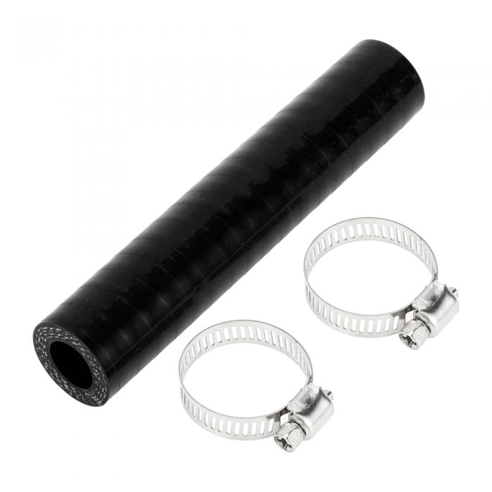 X AUTOHAUX 内径14mm 長さ127mm 0度 ブラック カー 耐熱 シリコンホース クーラントホース 4層強化 ブ..