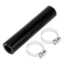 X AUTOHAUX 内径16mm 長さ127mm 0度 ブラック カー 耐熱 シリコンホース ホースバンド付き 4層強化 ブレーキホース カーエキゾースト イ...