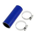 X AUTOHAUX シリコンホース シリコンチューブ インタークーラー ブルー 長さ100mm 内径28mm 4層構造 汎用 エアクリーナー エアーホース ク...