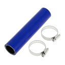 X AUTOHAUX シリコンホース シリコンチューブ インタークーラー ターボ インテークパイプ ブルー 長さ150mm 内径25mm 4層構造 汎用 エアク...