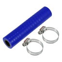 X AUTOHAUX 1セット 内径12mm 長さ100mm 0度 ブルー ブラック カー シリコンホース インタークーラー ターボ インテーク ラジェーターホ...