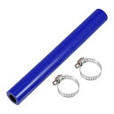 X AUTOHAUX 1セット 内径13mm 長さ200mm 0度 ブルー ブラック ターボ インテーク ラジェーターホース 耐圧力 耐久 耐熱ホース 耐寒 冷...
