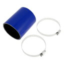 X AUTOHAUX シリコンホース シリコンチューブ インタークーラー ブルー 長さ100mm 内径76mm 4層構造 汎用 エアクリーナー エアーホース ク...