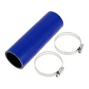 X AUTOHAUX シリコンホース シリコンチューブ インタークーラー ターボ インテークパイプ ブルー 長さ150mm 内径42mm 4層構造 汎用 エアク...