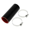 X AUTOHAUX シリコンホース シリコンチューブ インタークーラー インテークパイプ ブラック 長さ127mm 内径42mm 4層構造 汎用 エアクリーナ...