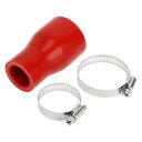 X AUTOHAUX 1セット 内径25-38mm 長さ76mm 0度 ストレート 赤色シリコンホース ラジェーターホース 冷却 接続ホース 汎用 耐圧力 耐久...