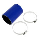 X AUTOHAUX シリコンホース シリコンチューブ ブルー 長さ100mm 内径63mm 4層構造 汎用 エアクリーナー エアーホース クーラント ラジェー...