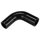 X AUTOHAUX 1個 内径28-32mm 長さ90mm 90度 黒色 シリコンホース シリコンチューブ インタークーラー インテーク ラジェーターホース ...
