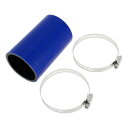 X AUTOHAUX シリコンホース シリコンチューブ インタークーラー ターボ インテークパイプ ブルー 長さ100mm 内径54mm 4層構造 汎用 エアク...
