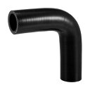 X AUTOHAUX シリコンホース シリコンパイプ ラジエーターホース 1個 内径25mm 長さ102mm エルボ90度 黒 車 建設機械 工業用 クーラント...