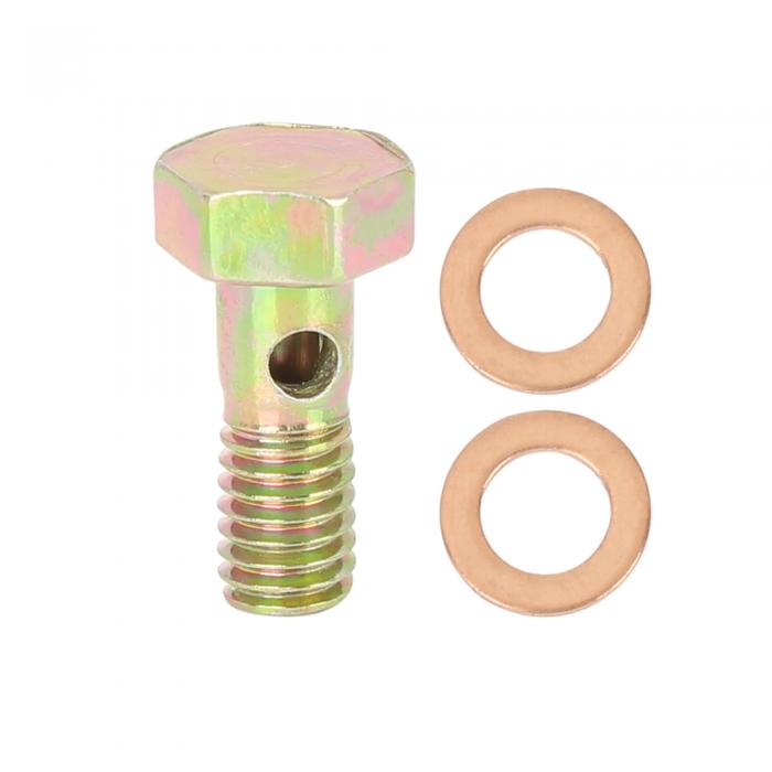 uxcell バンジョーボルト　ブレーキ取付アクセサリー　ファスナー　M6x1.0mm M6ワッシャー付き