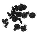 uxcell プラスチックリベット ファスナー プッシュタイプ フェンダークリップ 穴7mm 10個