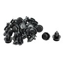 uxcell リベット ファスナー クリップ プッシュタイプ トリムクリップ プラスチック 9mm 24個入り