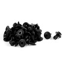 uxcell クリップ ネジリベット 車の自動ドアバンパーファスナー プラスチック ブラック 30個 6mm穴のサイズ