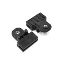 uxcell ウィンドウガラスチャネルクリップ ブラック 汎用 サポート ホルダー 40x5mm スロット 10個入り(2)