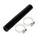 X AUTOHAUX 内径10mm 長さ127mm 0度 ブラック カー 耐熱 シリコンホース ホースバンド付き 4層強化 ブレーキホース ダクトホース カーエ...