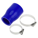 X AUTOHAUX 1セット 内径32-45mm 長さ76mm 0度 ストレート ブルーシリコンホース シリコンチューブ インタークーラー ターボ インテーク...