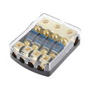 X AUTOHAUX ヒューズホルダー 自動ヒューズ 分配ブロック 60A 4ウェイ 60A ヒュージブルサポート 1個入り