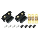 uxcell ヒューズキット 2xANSホルダー 3xヒューズ デュアルバッテリー充電機器 4xターミナル 4x熱収縮チューブ 70A
