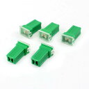 uxcell PAL ヒューズ ヒューズホルダー ヒューズケース 40Amp 32V 5個 グリーン