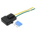 uxcell ヒューズホルダー ヒューズボックス ヒューズ 車用 DC 32V 15Aブレードスタイルヒューズ付き 1セット