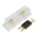 uxcell ヒューズホルダー ヒューズボックス ヒューズ 車用 0 4 8 10 ゲージ 50Amp ANLヒューズ付き ANLヒューズホルダー ヒューズボッ...