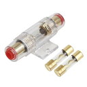 uxcell ヒューズホルダー ヒューズ ヒューズボックス ヒューズキャップ ヒューズ 車用 4 6 8 ゲージ 10X38MM 15 Amp AGU ヒューズ...