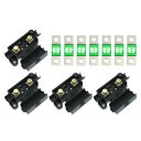 X AUTOHAUX 30Aヒューズキット 4 ANSホルダー 7個の30 AMPヒューズ 交換用 ユニバーサル 車のデュアルバッテリー用