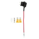 uxcell ヒューズホルダー ヒューズタップアダプター 回路アダプター 自動車用 ワイヤーハーネス付き ユニバーサル 12V 1個5A標準APR ATCブレー...
