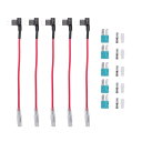 X AUTOHAUX 5セットのユニバーサルカーヒューズタップと回路アダプター12V 15Aブレードタイプのヒューズ付き