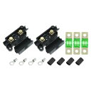 uxcell ヒューズキット 2xANSホルダー 3xヒューズ デュアルバッテリー充電機器 4xターミナル 4x熱収縮チューブ 30A