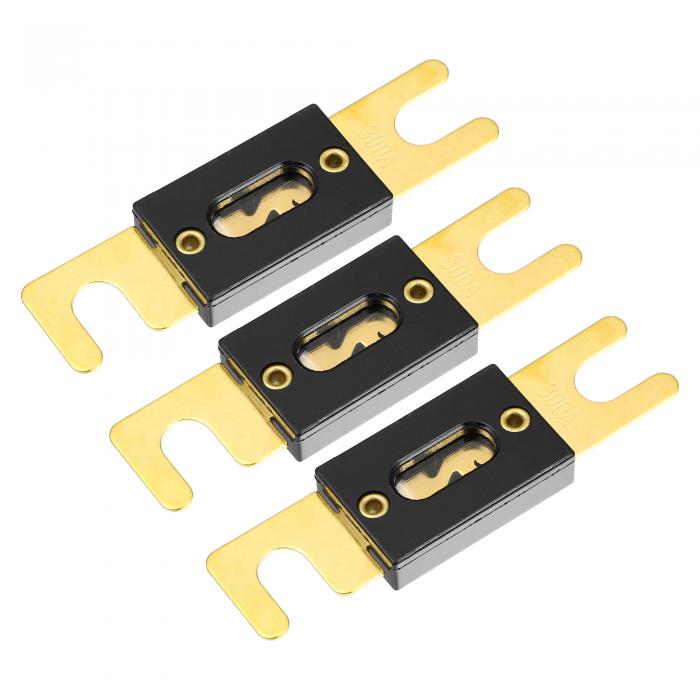 uxcell ヒューズ 交換 300A ANLヒューズ 車 トラック オートバイ ボート オーディオ CD用 3個