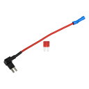 uxcell 12V標準ヒューズアダプタタップヒューズキット 1個の10Aブレードスタイルヒューズ付き 金属 車用 ボート用