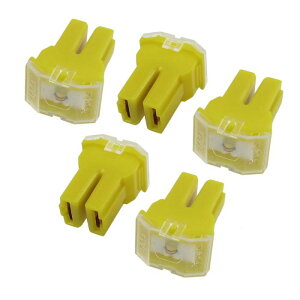 uxcell PAL ヒューズ PAL信管 32V 60A 雌 イエロー 5個