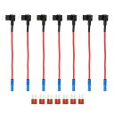 uxcell 車のヒューズタップ 回路アダプタの追加 7個ブレード型ヒューズ付き 7.5Aマイクロ 2APT APR 12V ユニバーサル 7個 1セット(2)