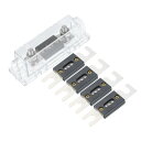 X AUTOHAUX 80A ANLヒューズ付きカーセット透明なヒューズホルダー プラスチックと金属の交換品