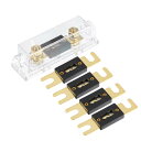 X AUTOHAUX 1セットの車用1/0 2 4 AWGワイヤー入出力ANLヒューズホルダーと150A ANLヒューズ5個