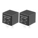 uxcell 車のリレー 4ピン 12V 40A SPSTモデル JD2912-1H-12VDC 40A 14VDC 自動車用リレースイッチ 3.7x2.7x2.7cm2個