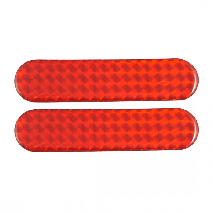 uxcell カー反射ステッカー 車用　レッド　セーフティ反射テープ　10個入り