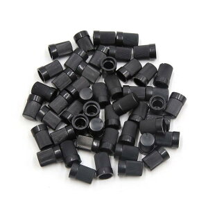 uxcell 分圧計コントロールノブ 6mm プラスチック シャフト内径 ブラック 10x14mm 50個入り