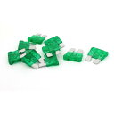 uxcell ブレードヒューズ グリーン プラスチック シェル 30A 32V 標準ATC/ATO オート 車用 トラック用10個入り