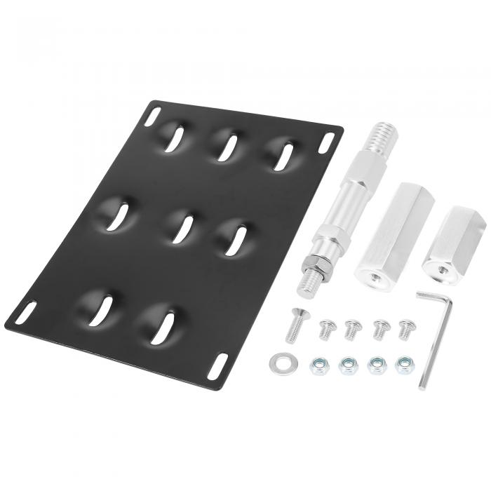 【期間限定10％OFF】X AUTOHAUX 車フロントバンパー牽引 フックナンバープレートマウントブラケットホ..